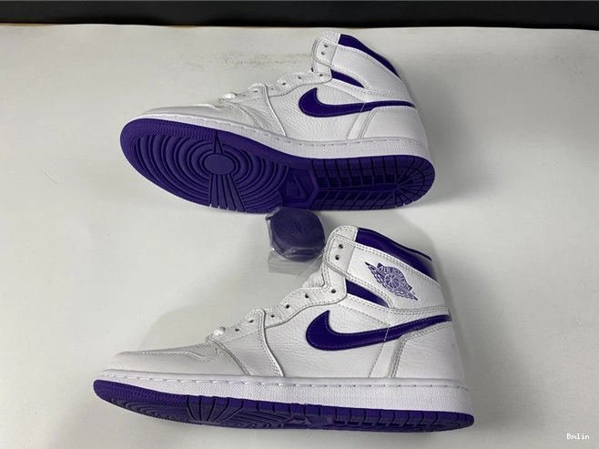 Bmlin Shoes Purple Court Jordan1 CD0461- Retro 3748 EasyMatch 1026